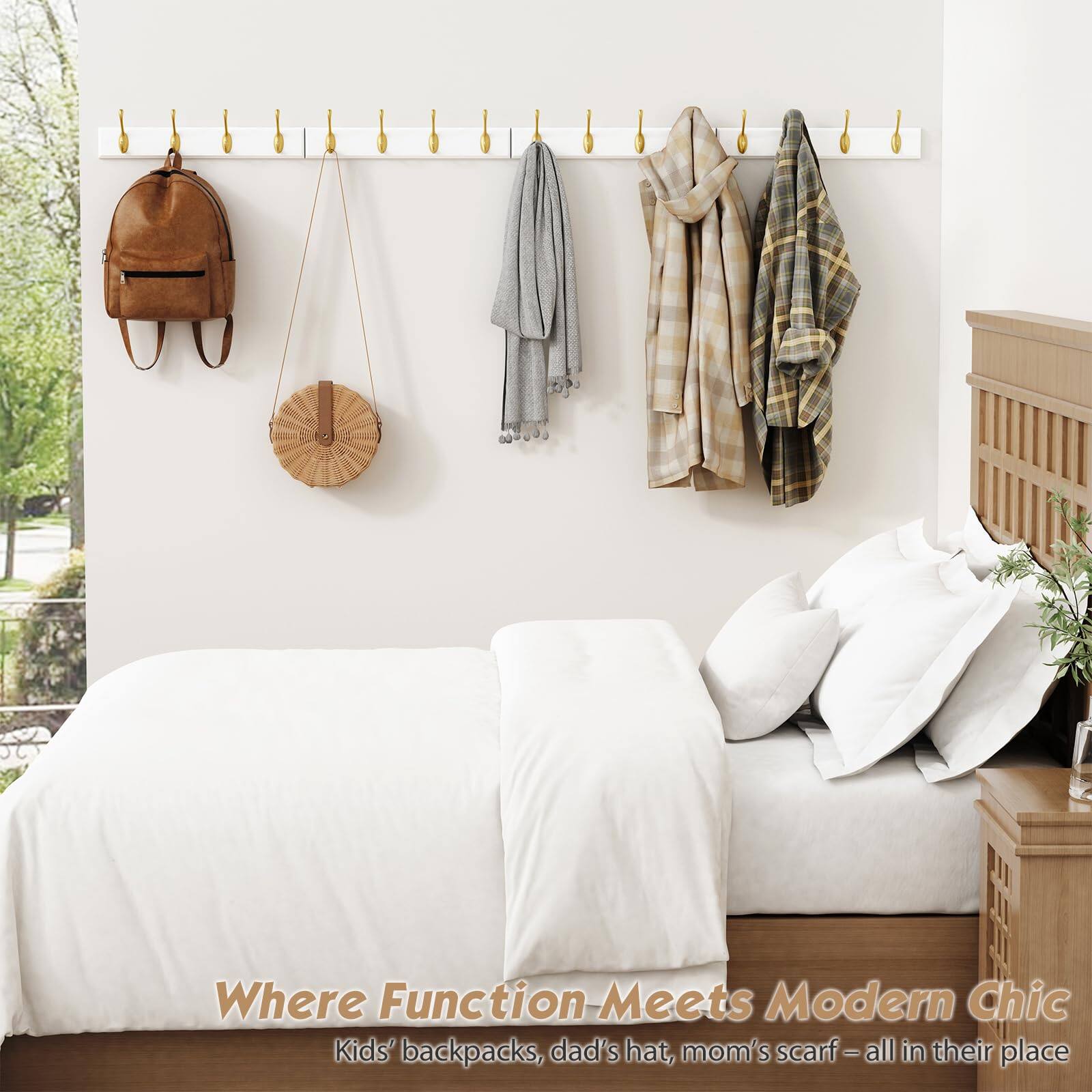 Where Function Meets Modern Chic  
Kids' backpacks, dad's hat, mom's scarf – all in their place