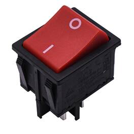 HQRP - ON-OFF Rocker Switch 4-Prong 10 A 125 V UL Listed Replacement for KEDU HY12 - Red