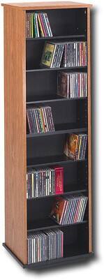 Angle Standard. PREPAC - Large-Capactiy Multimedia Storage Rack - Oak.