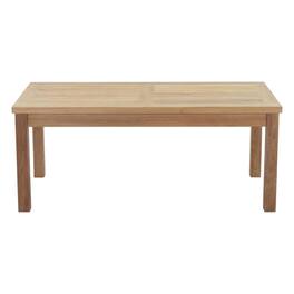 Outdoor Escape - Teak Outdoor Coffee Table With Rectangular Design And Durable Finish - Brown