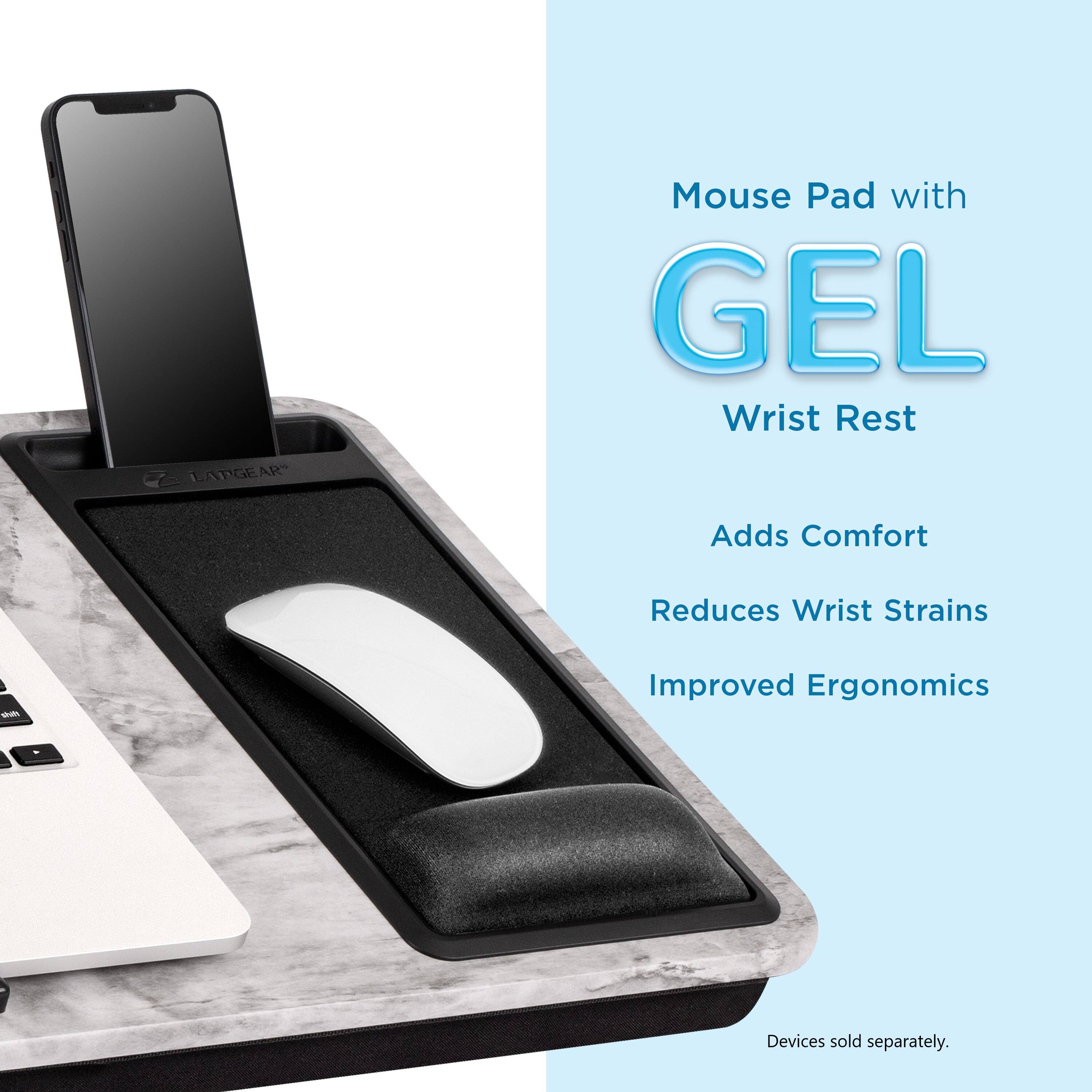 Mouse Pad with GEL Wrist Rest
LARGEAR
Adds Comfort
Reduces Wrist Strains
Improved Ergonomics
Devices sold separately.