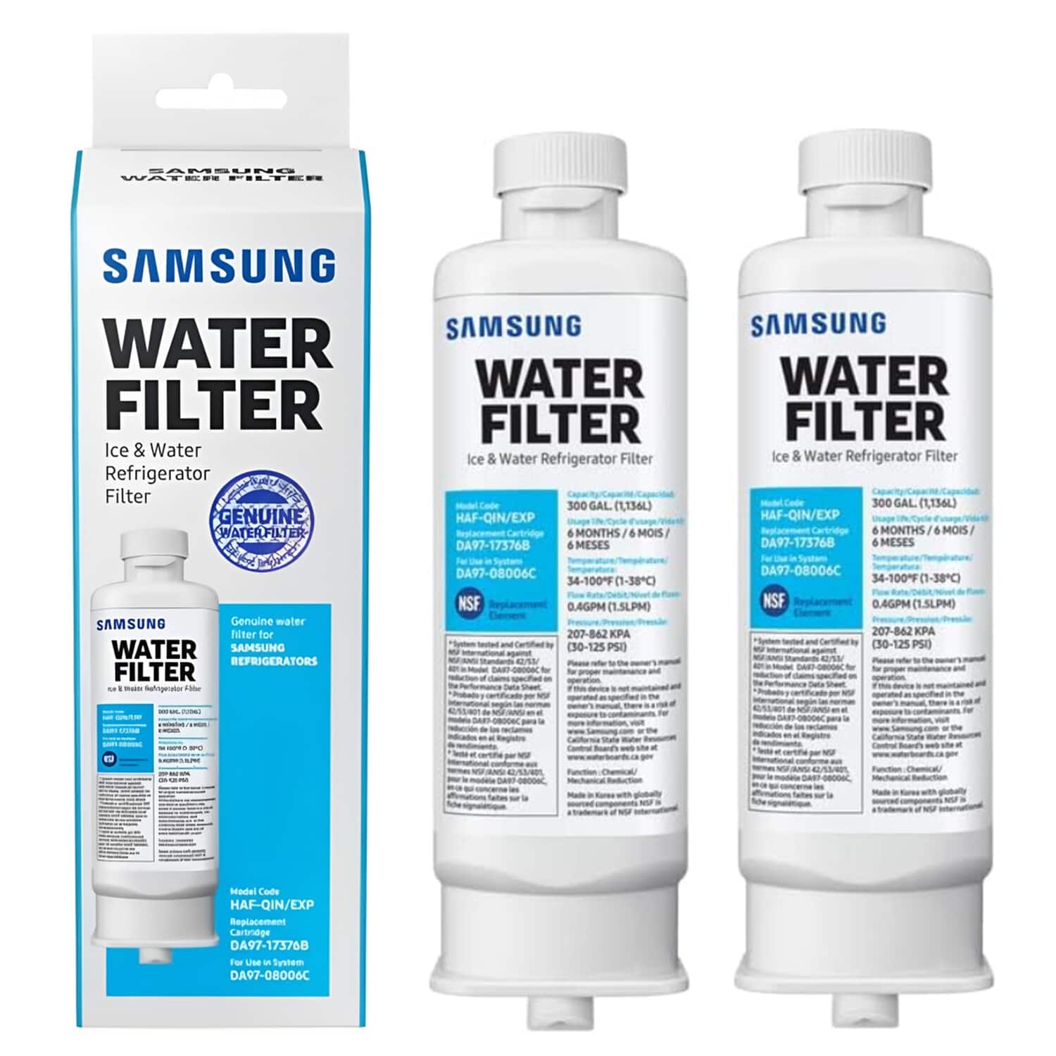Samsung - DA97-17376B Refrigerator Water Filter HAF-QIN/EXP 3 Pack