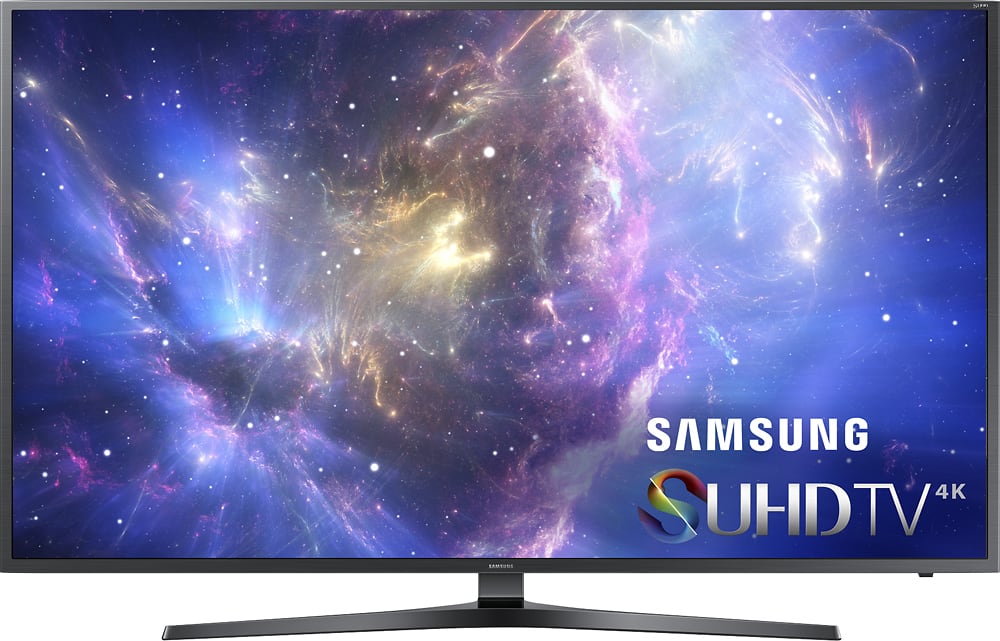 Front. Samsung - 60" Class (60" Diag.) - LED - 2160p - Smart - 4K Ultra HD TV - Black.