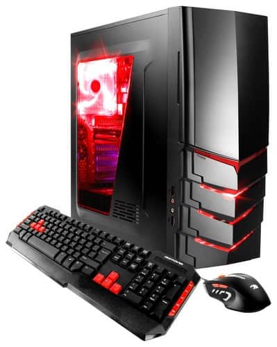 Front. iBUYPOWER - Desktop - AMD FX-Series - 8GB Memory - 1TB Hard Drive - Black/Red.
