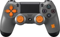 Front. Sony - Call of Duty: Black Ops III Edition DUALSHOCK 4 Wireless Controller for PlayStation 4 - Gray/Black/Orange.