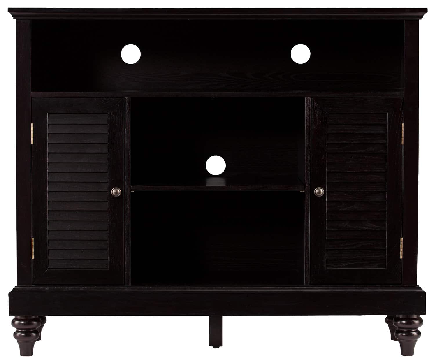 Best Buy SEI LouveredDoor TV/Media Ebony MS9933