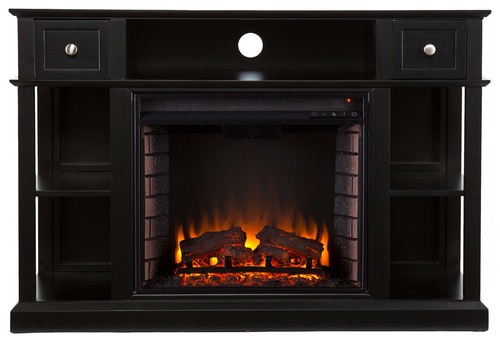 Best Buy SEI Dayton Media Electric Fireplace Black FE9395