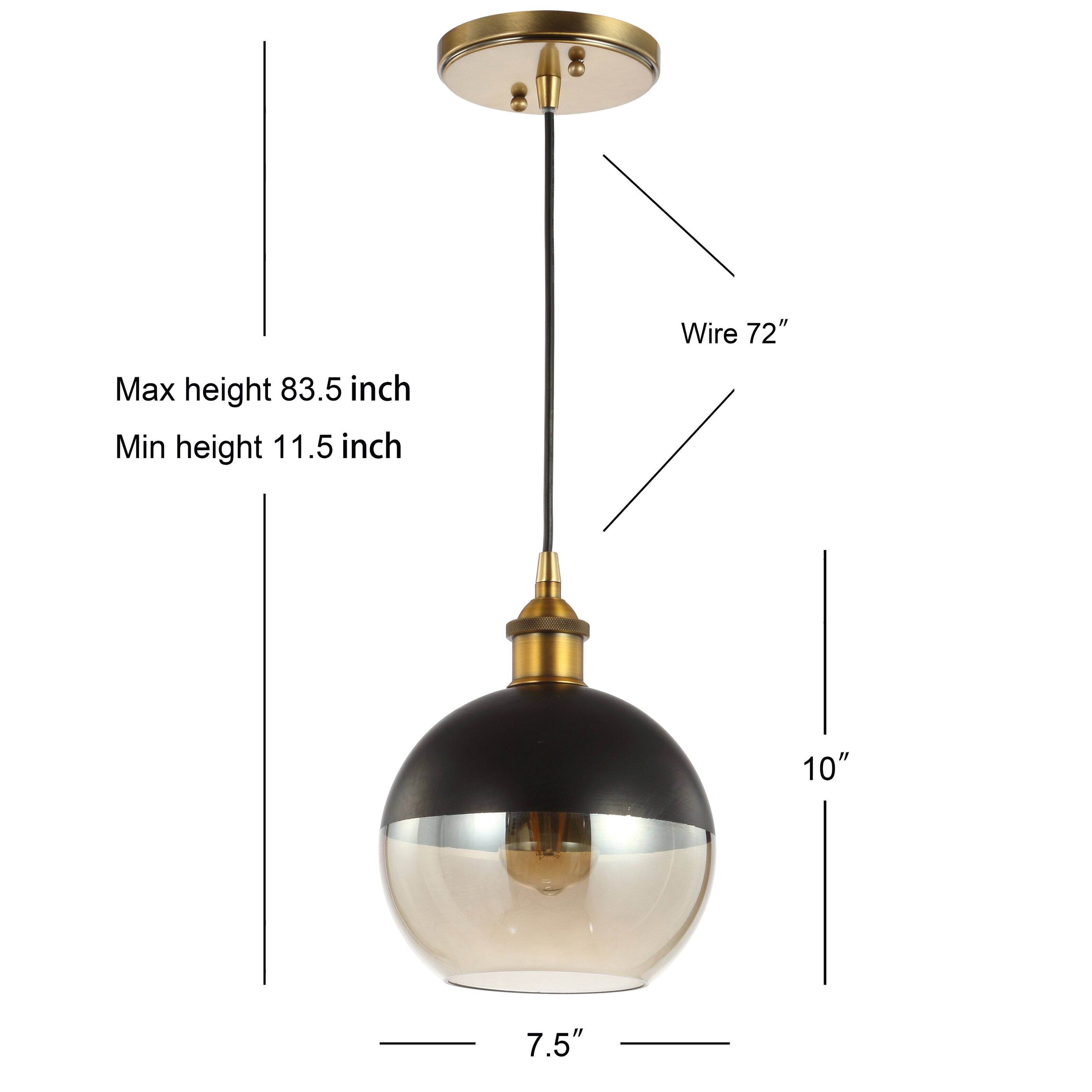 Wire 72"  
Max height 83.5 inch  
Min height 11.5 inch  
10"  
7.5"