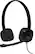 Front. Logitech - H151 Wired On-Ear Headphones - Black.