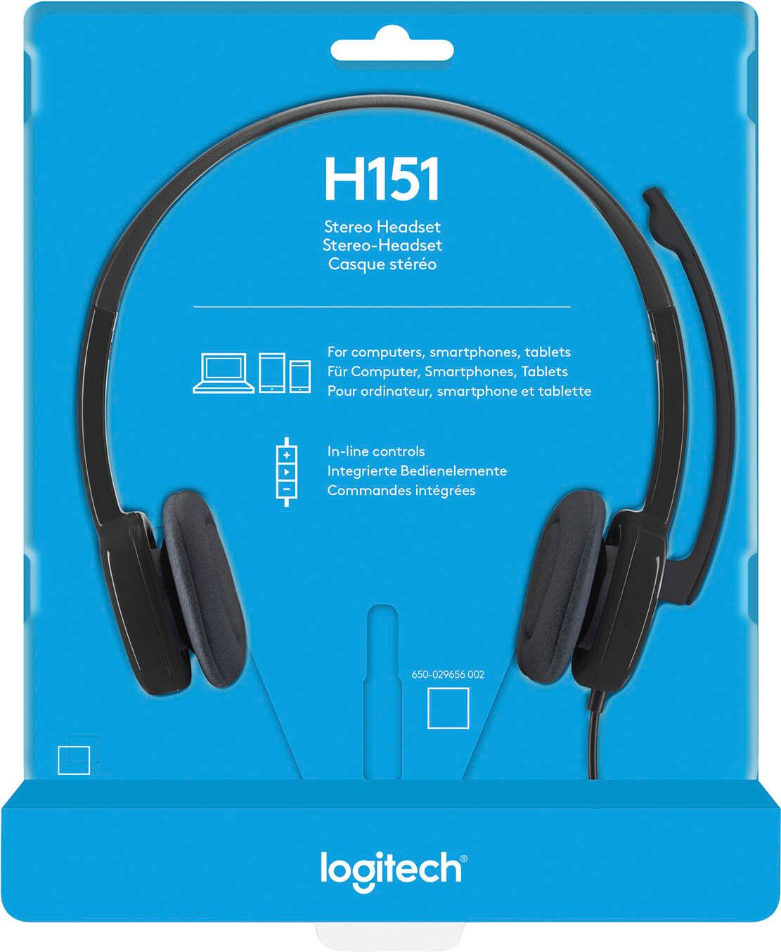 H151 Stereo Headset: A headset designed for computers, smartphones, and tablets. It comes with in-line controls for added convenience.