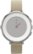 Front Zoom. Pebble - Time Round Smartwatch 14mm Stainless Steel Leather - Silver/Stone.