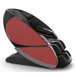 Human Touch - Super Novo X 4D Full Body Zero Gravity Massage Chair with Dual SL-Track Rollers, Heat, Foot & Calf Massage, JBL Audio - Pad Gray Leather / Door Red SofHyde