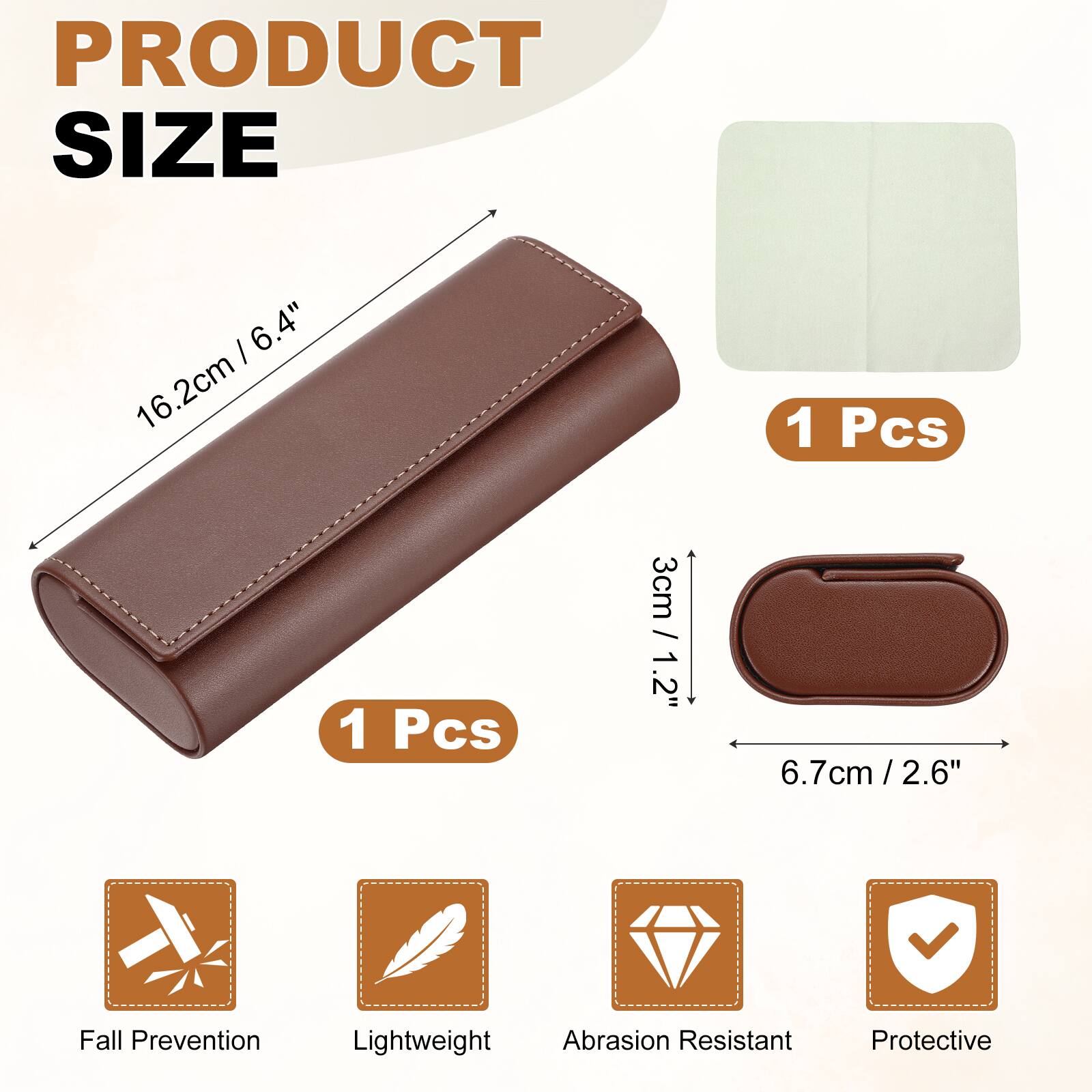 PRODUCT SIZE

16.2cm / 6.4"  
1 Pcs

3cm / 1.2"  
6.7cm / 2.6"

Fall Prevention  
Lightweight  
Abrasion Resistant  
Protective