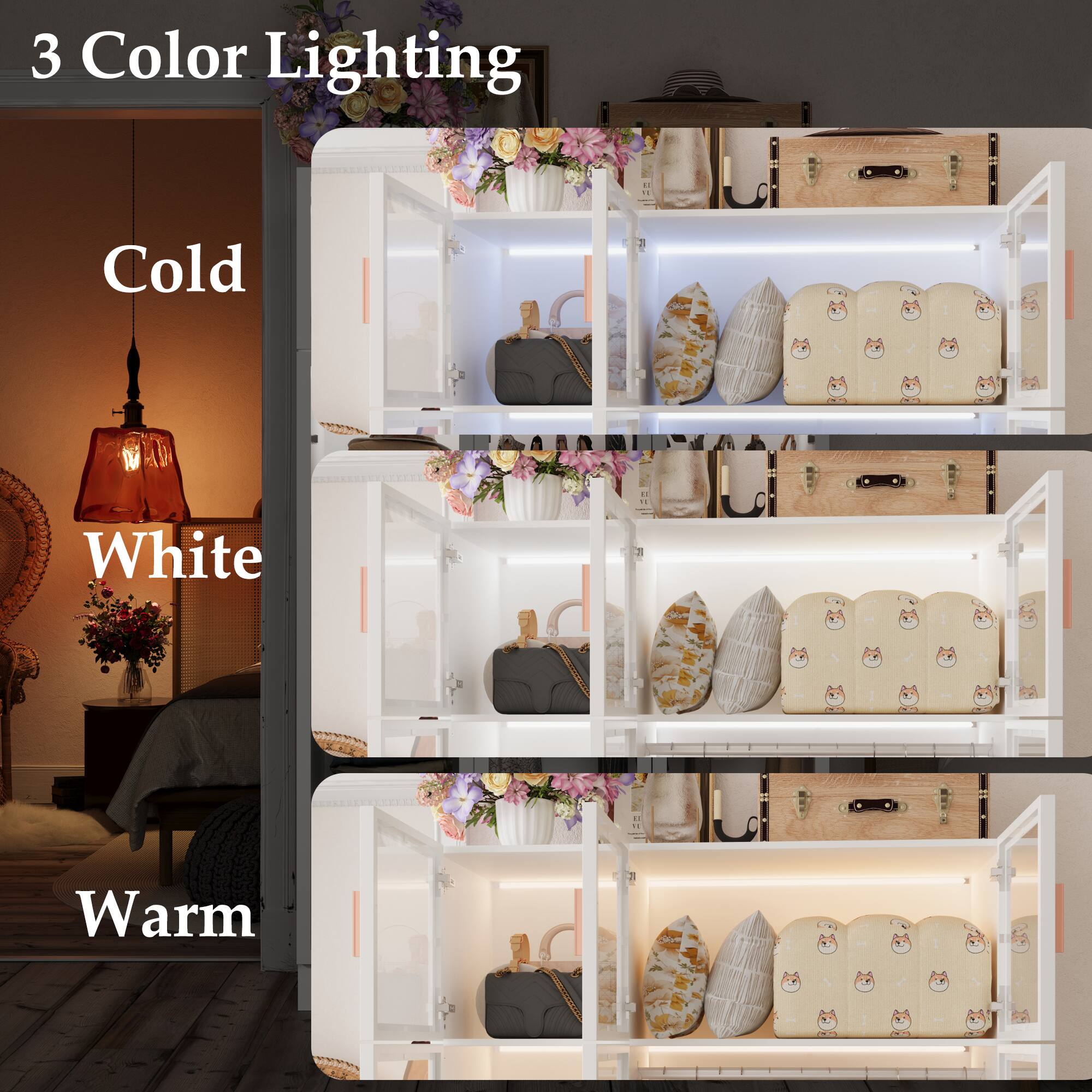 3 Color Lighting

Cold
White
Warm