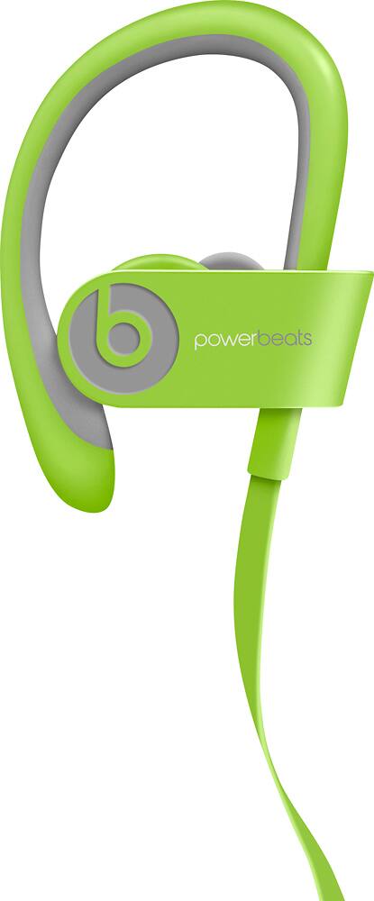 Front. Beats - Geek Squad Certified Refurbished Powerbeats² Wireless Headphones - Green.