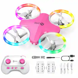 Holy Stone - AeroMini Indoor Drone with Auto Hover, Circle Flight and 3 Batteries
