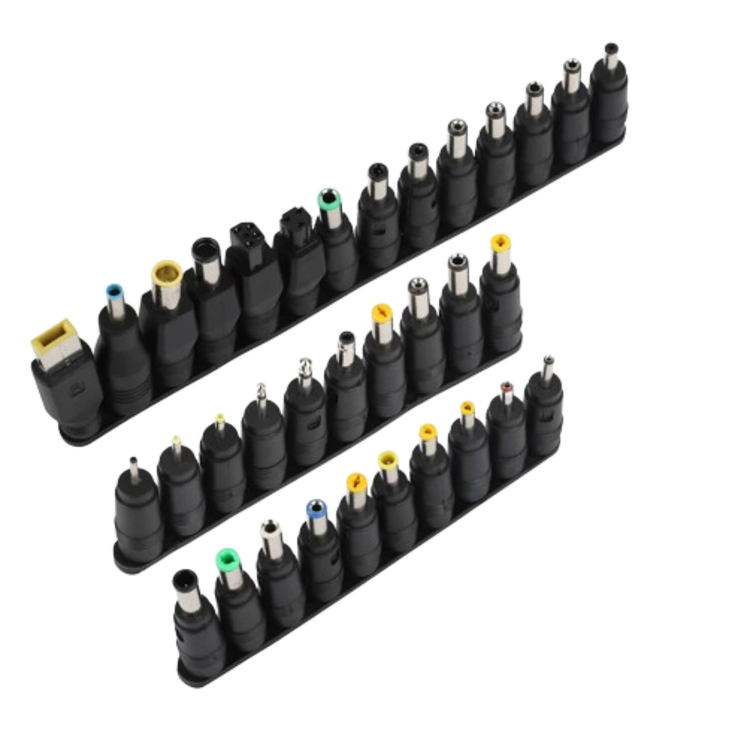Home Collection - 34-in-1 DC Power Plug Adapter Kit Universal Laptop Charger Connector Set - Black