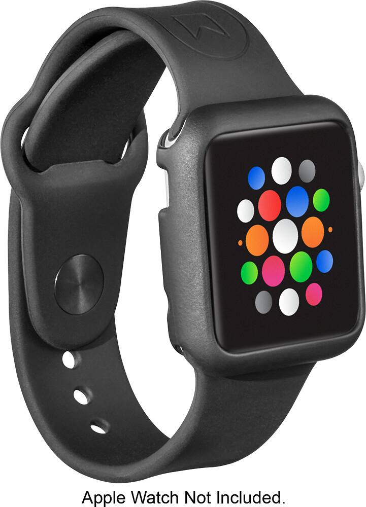 Best Buy Modal™ Sport Bands for Apple Watch™ 38mm (2Count) Black MD