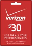 Front. Verizon Prepaid - $30 Refill Card.