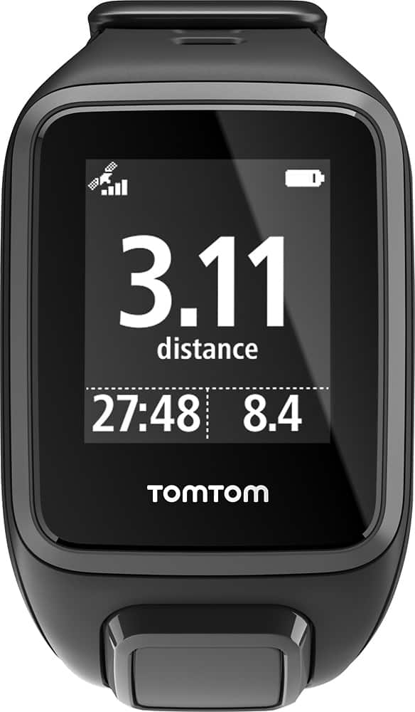 Alt View 12. TomTom - Spark Cardio + Music Fitness Watch + Heart Rate (Small) - Black.