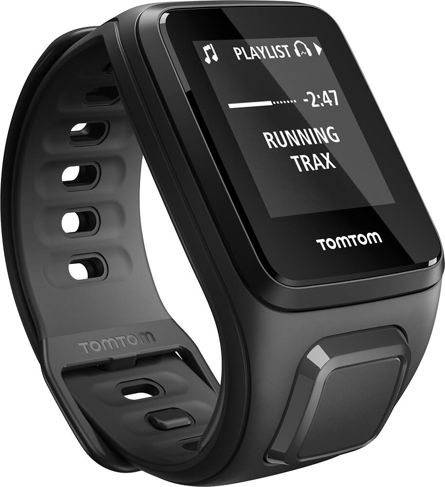 Alt View 13. TomTom - Spark Cardio + Music Fitness Watch + Heart Rate (Small) - Black.