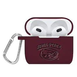 Affinity Bands - Iowa State Cyclones Debossed Silicone AirPods Gen Three Case Cover - No Size - Multicolor