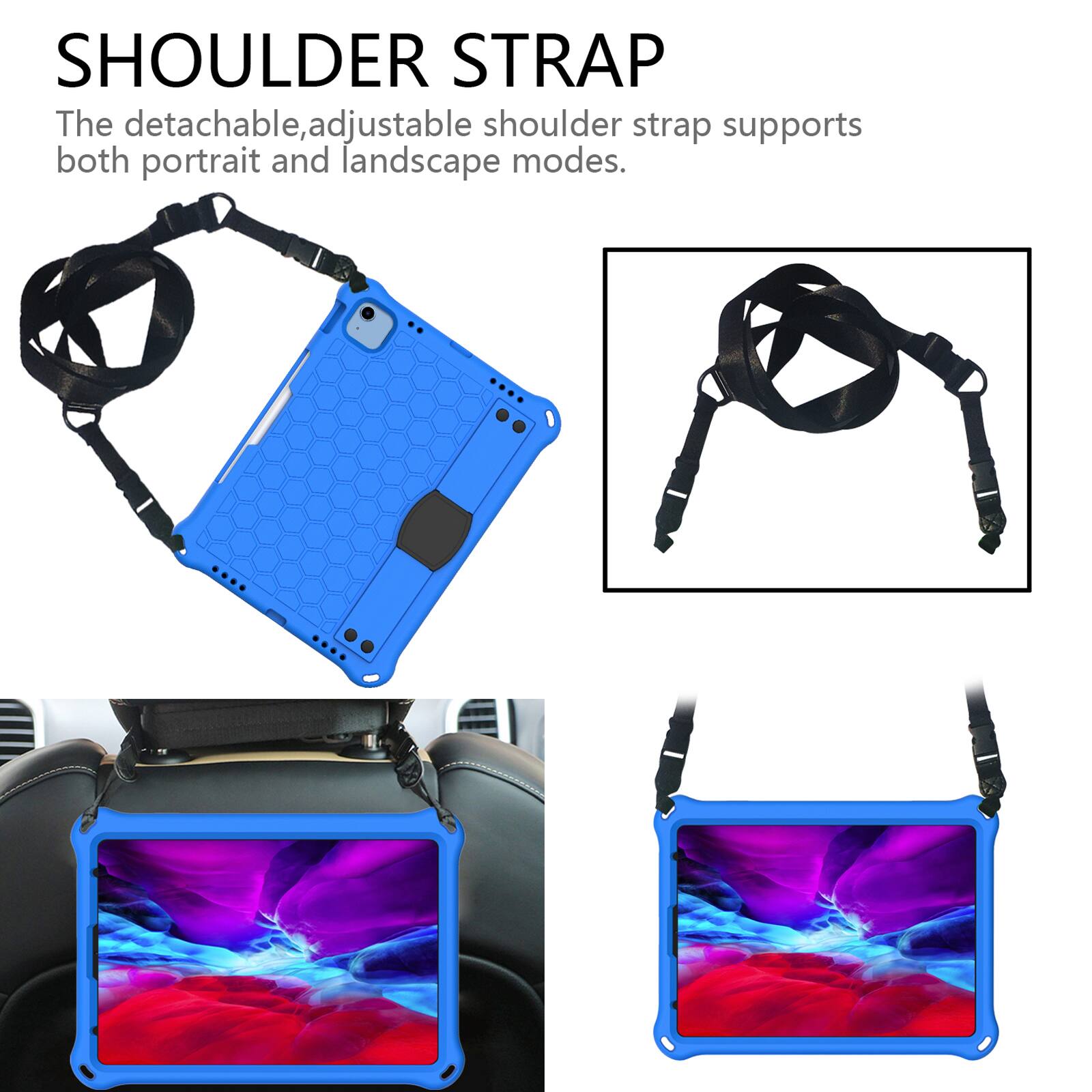 SHOULDER STRAP

The detachable, adjustable shoulder strap supports both portrait and landscape modes.