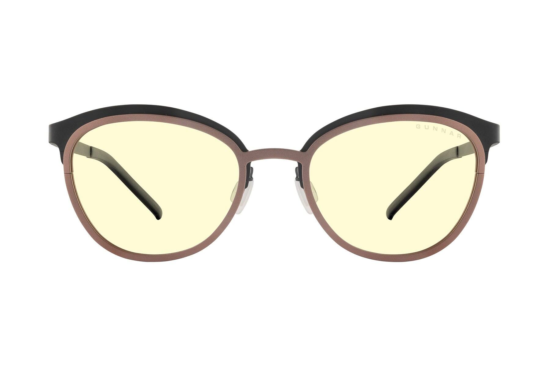 Alt View 4. GUNNAR - GUNNAR Computer Glasses  -  Palomar, Onyx Blush, Amber Lens - Blue Light Blocking, Relieve Dry Eye, Anti Glare - Onyx/Blush.