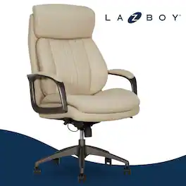 La-Z-Boy - La-Z-Boy® Nova Big & Tall Executive Office Chair with AIR Lumbar - Cream