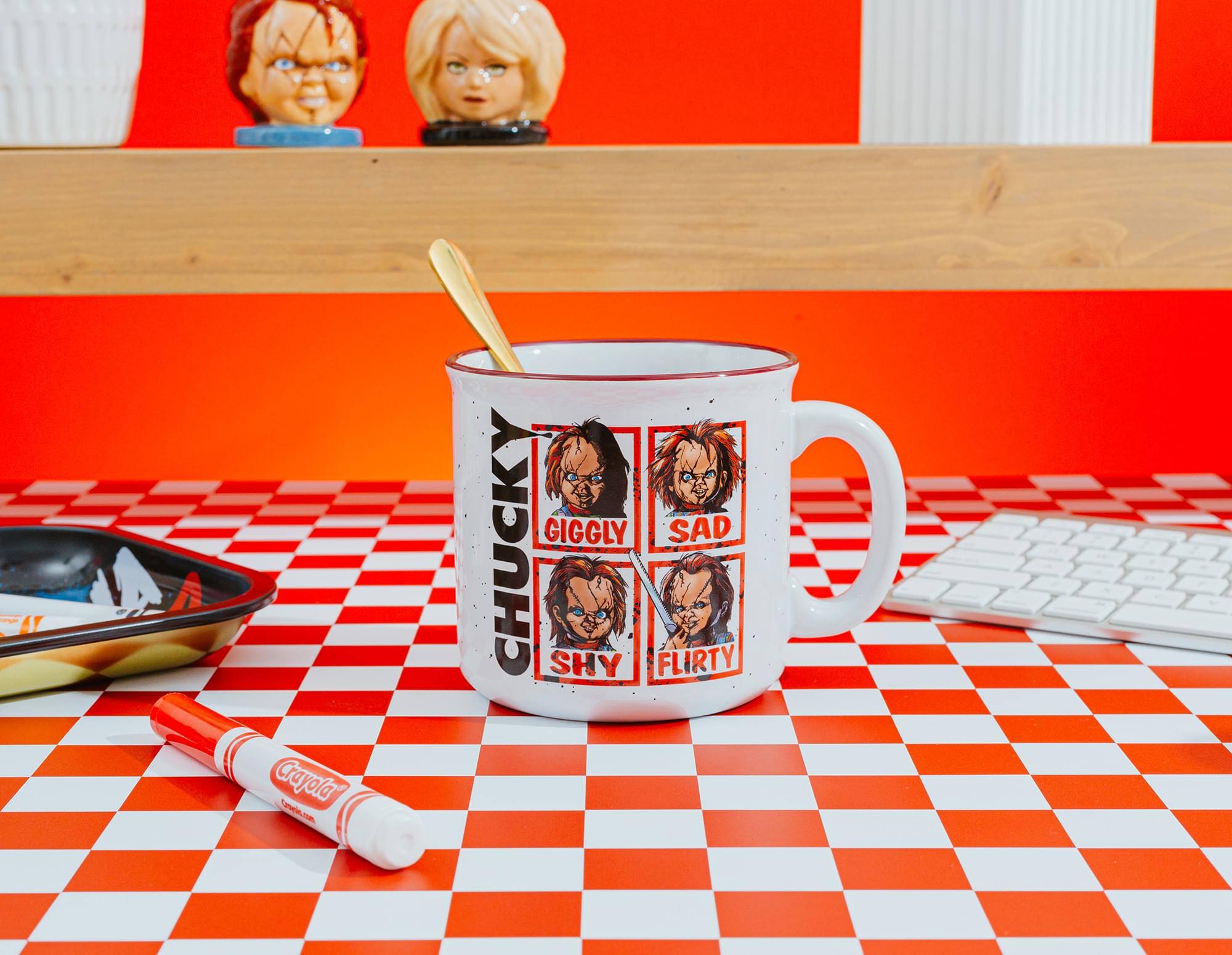 CHUCKY  
GIGGLY  
SAD  
SHY  
FLIRTY