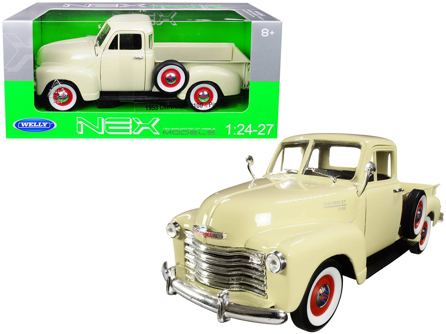 1953 Chevrolet 3100 Pickup Truck Cream 1/24-1/27 Diecast Model Car by Welly price history on PriceWatchPro