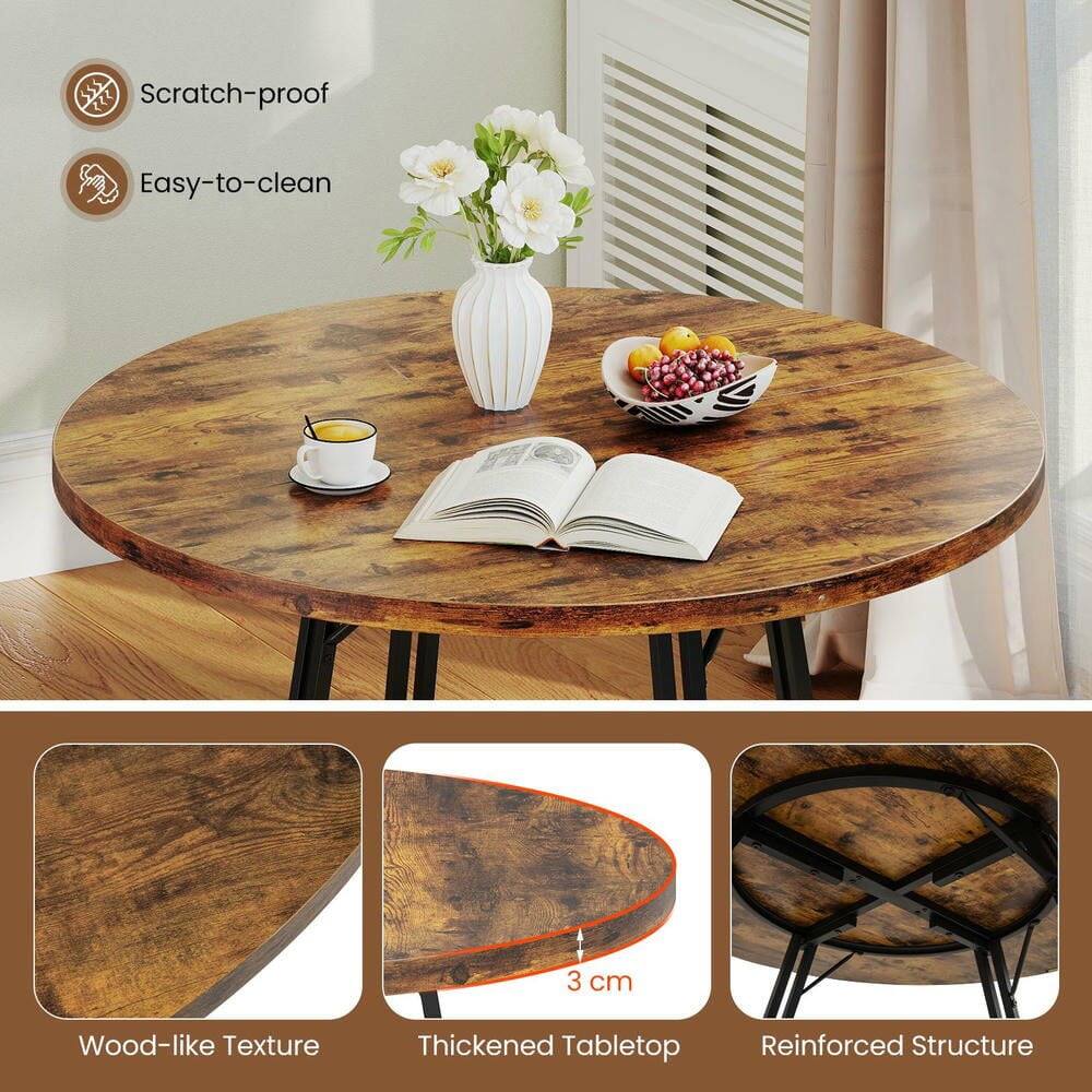 - Scratch-proof
- Easy-to-clean
- Wood-like Texture
- Thickened Tabletop (3 cm)
- Reinforced Structure