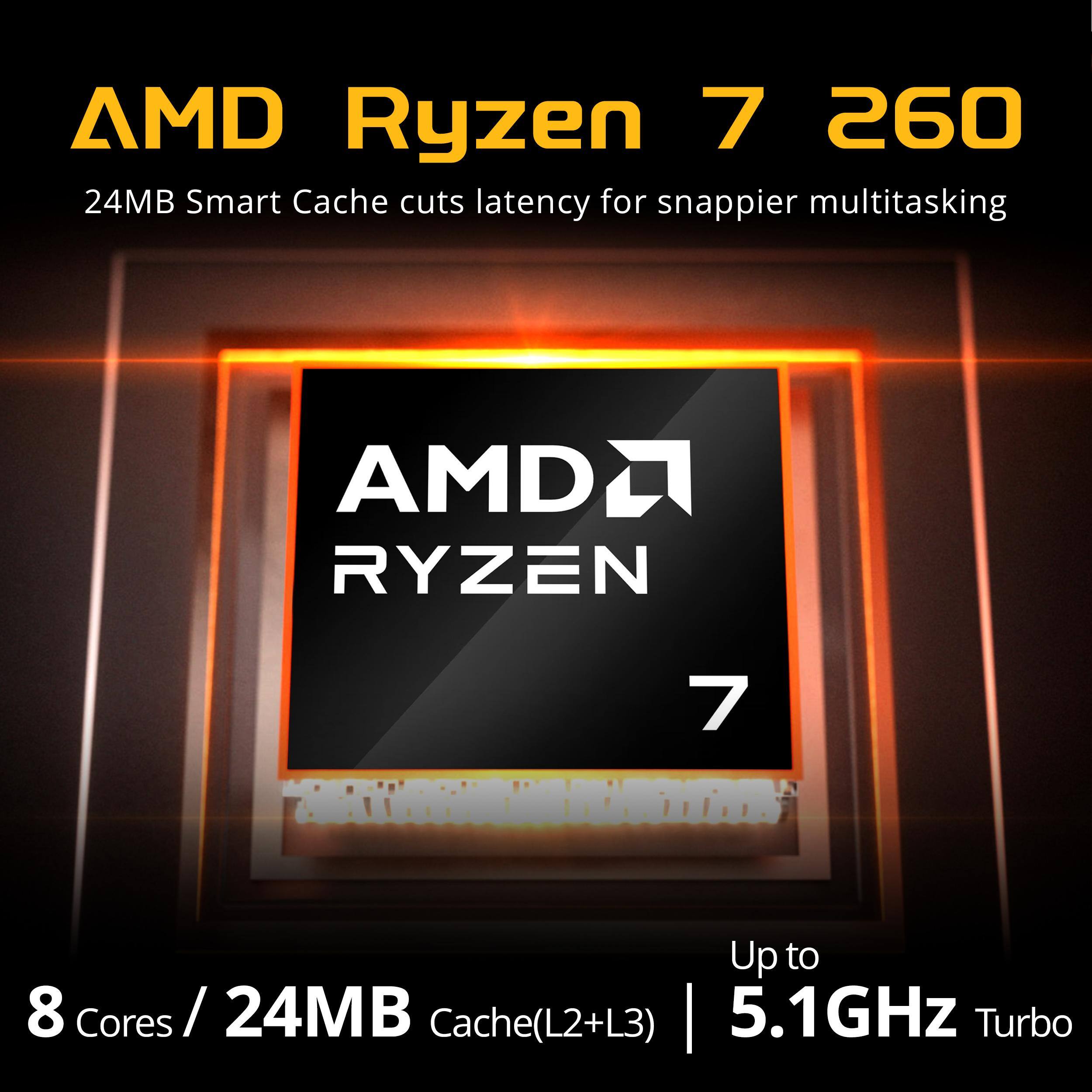 AMD Ryzen 7 2600
24MB Smart Cache cuts latency for snappier multitasking

AMD RYZEN 7

Up to 8 Cores / 24MB Cache(L2+L3) 5.1GHz Turbo