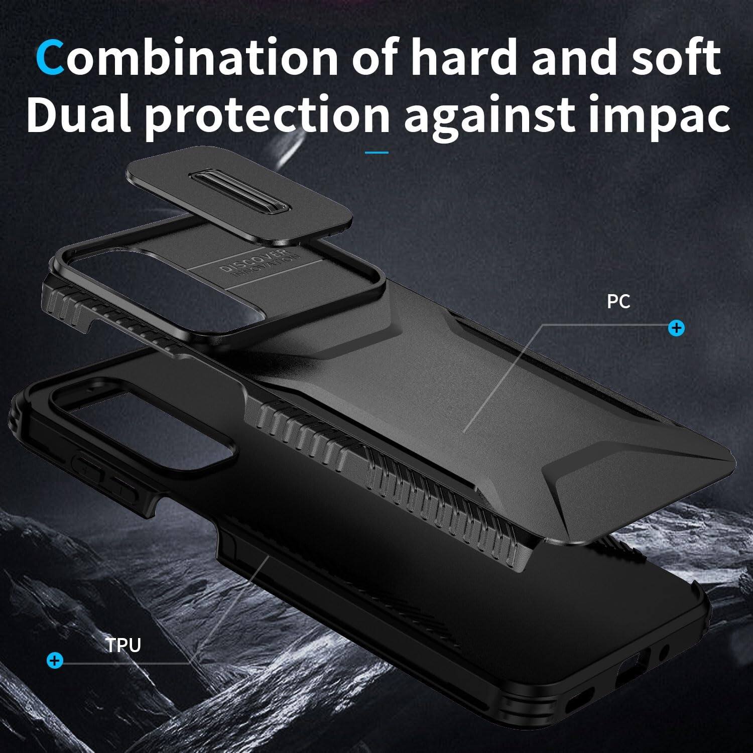 Combination of hard and soft  
Dual protection against impact

DISCOVER XXXXXXX

PC  
+  
TPU