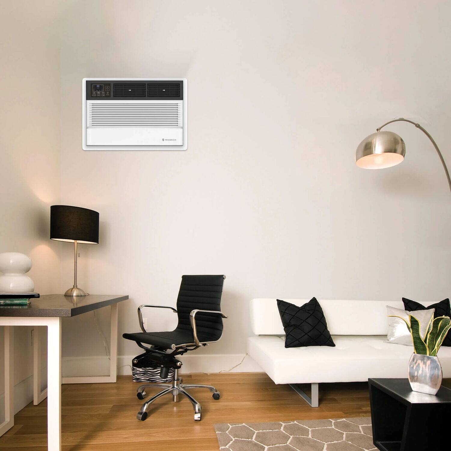 Alt View 11. Friedrich - Uni-Fit 10,000 BTU 230V Wall Air Conditioner with Remote Control Wi-Fi Enabled - White.