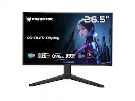 Acer - Predator 27" WQHD 2K 240Hz AMD FreeSync OLED Gaming Monitor with Adjustable Stand