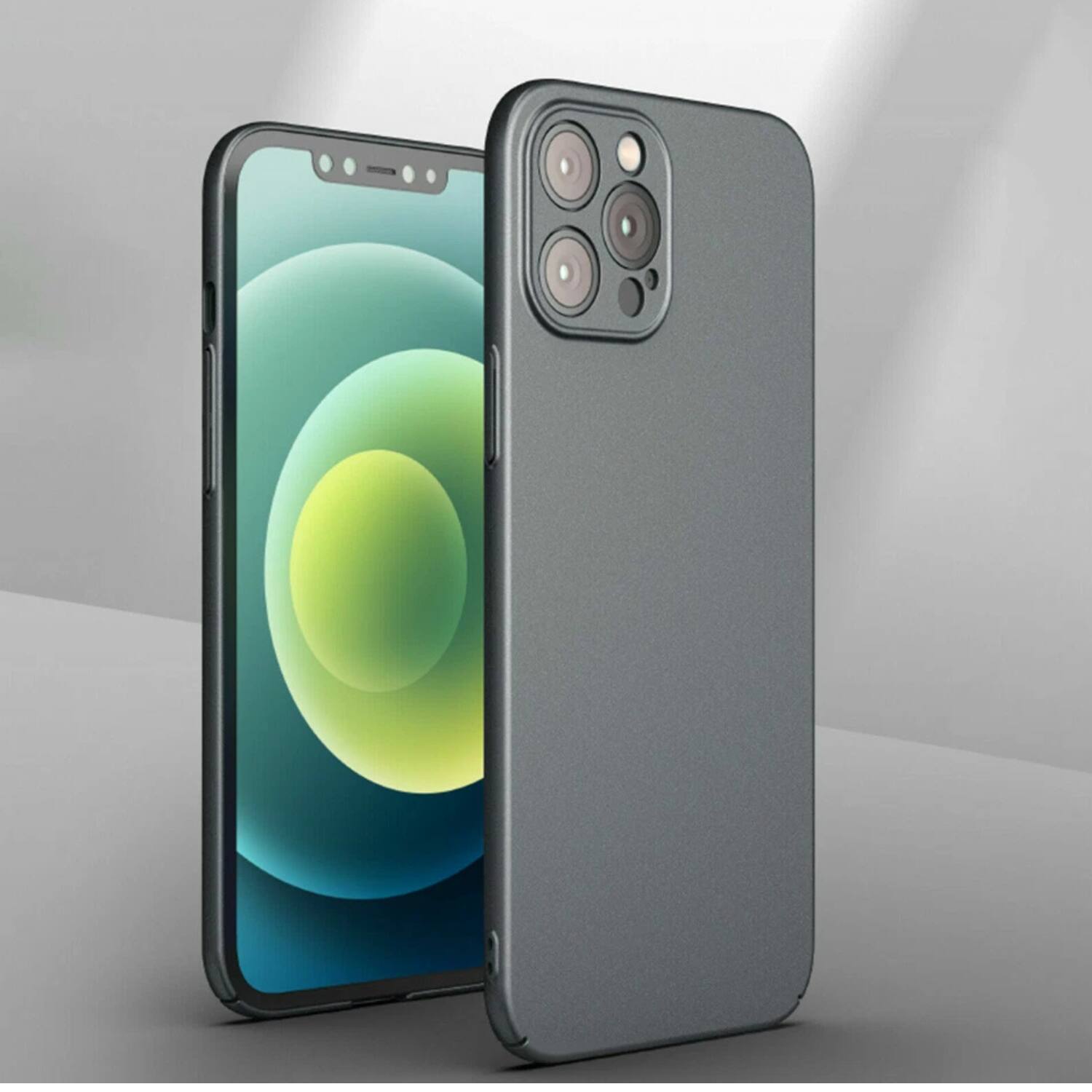 Back. Stock Preferred - Ultra-Thin Shockproof Case Cover for iPhone 16 Pro Grey - Grey.