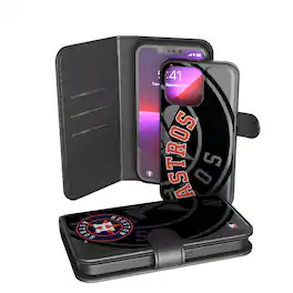 Keyscaper - MLB - Houston Astros iPhone Wallet Case - 15 - Multicolor