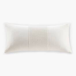 Gracie Mills - Berry Beaded Cotton Velvet Oblong Decor Pillow - White