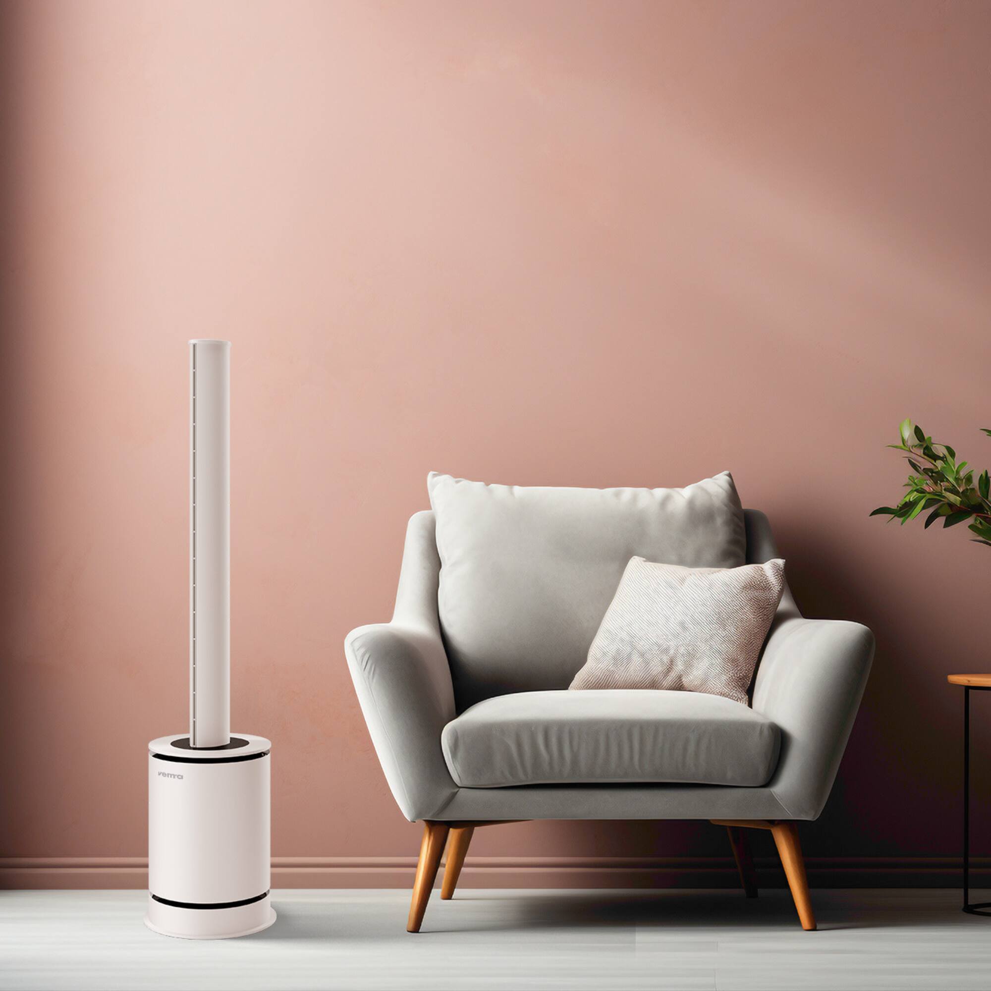 Alt View 3. Venta - AP100 Hybrid 3-in-1 Air Purifier with Cooling & Heating Functions.