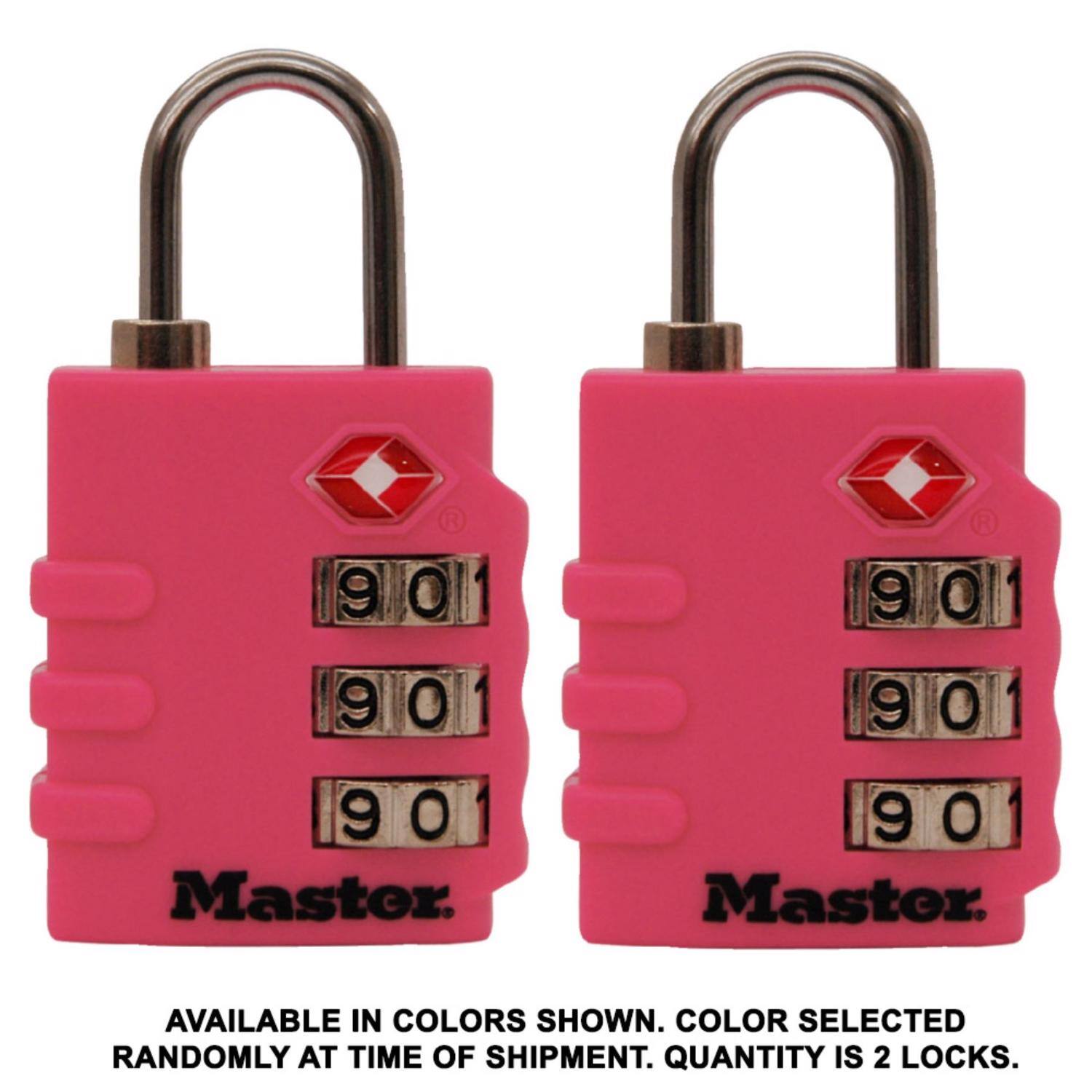 R 90 9 0 000 90 9 O 9 90 O Master. 9 0 9 0 9 O Master. AVAILABLE IN COLORS SHOWN. COLOR SELECTED RANDOMLY AT TIME OF SHIPMENT. QUANTITY IS 2 LOCKS.