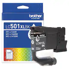 brother at your side LC 501 XLBK MFC-J1260W MFC-J1360DW MFC-J1410DW brother LC501XLBK brother 500* page yield rendement rendimiento rendimento PUSH POUSSEZ RESON PESSON LC501XL BK HIGH YELO i HALE RENDEMENT BK ALTO ALTO RENOMIENTO RENDIMENTO