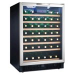 Front Zoom. Danby - Designer 50-Bottle Wine Cooler - Black, Stainless Steel.