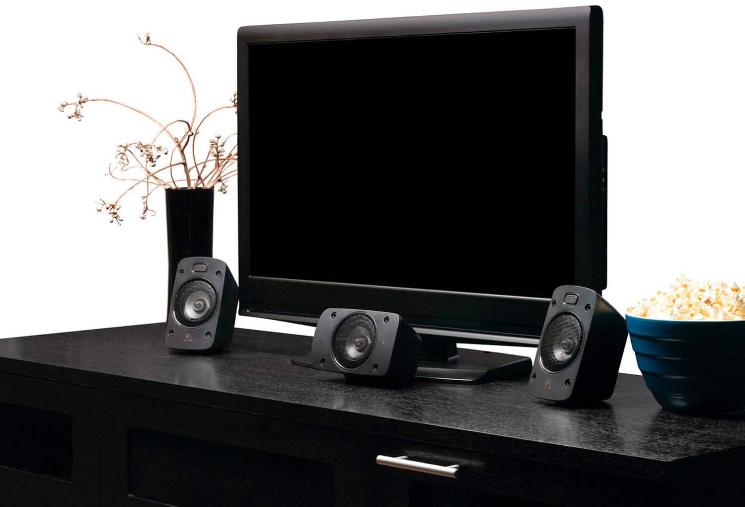 Alt View 11. Logitech - Z906 5.1-Channel Satellite Surround Sound Speaker System (6-Piece) - Black.