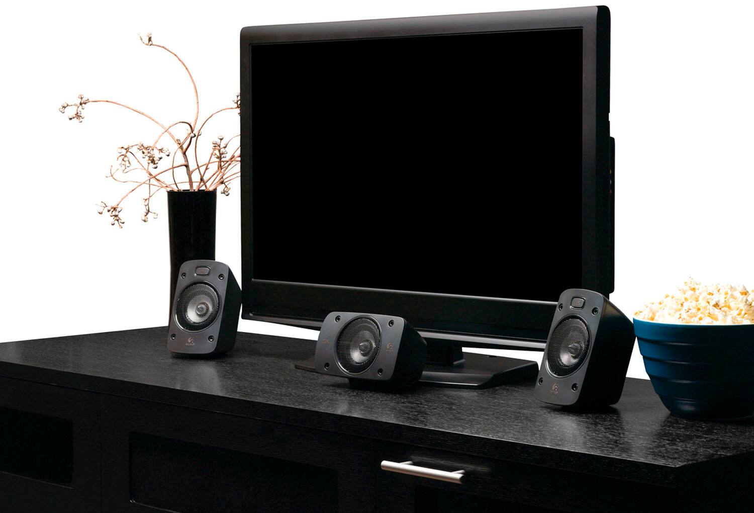 Alt View 11. Logitech - Z906 5.1-Channel Satellite Surround Sound Speaker System (6-Piece) - Black.