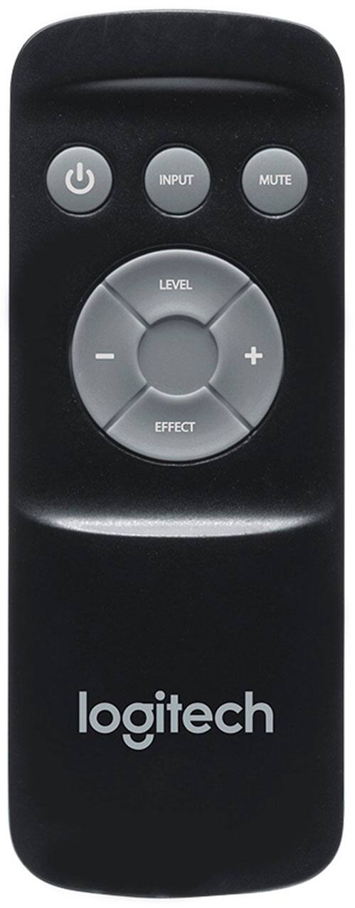 The text on the image reads "Input Mute Level + Effect logitech."