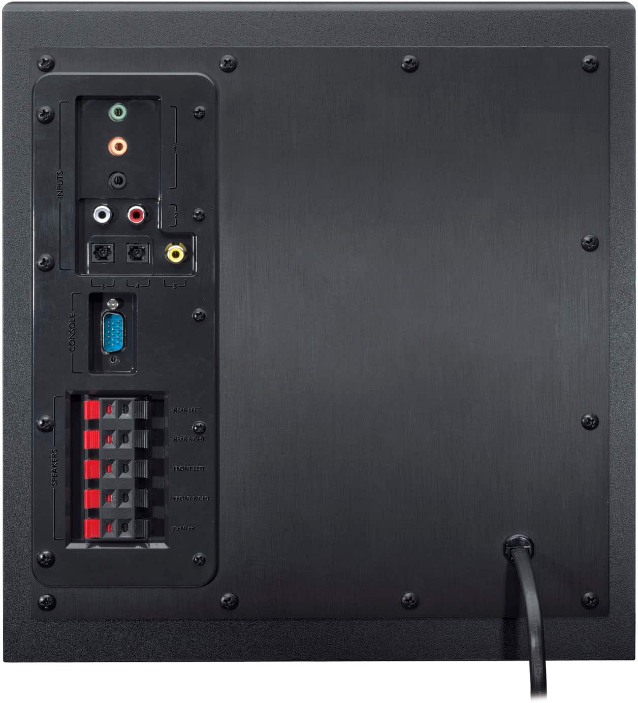 INPUTS CONSOLE REAR SPEAKERS