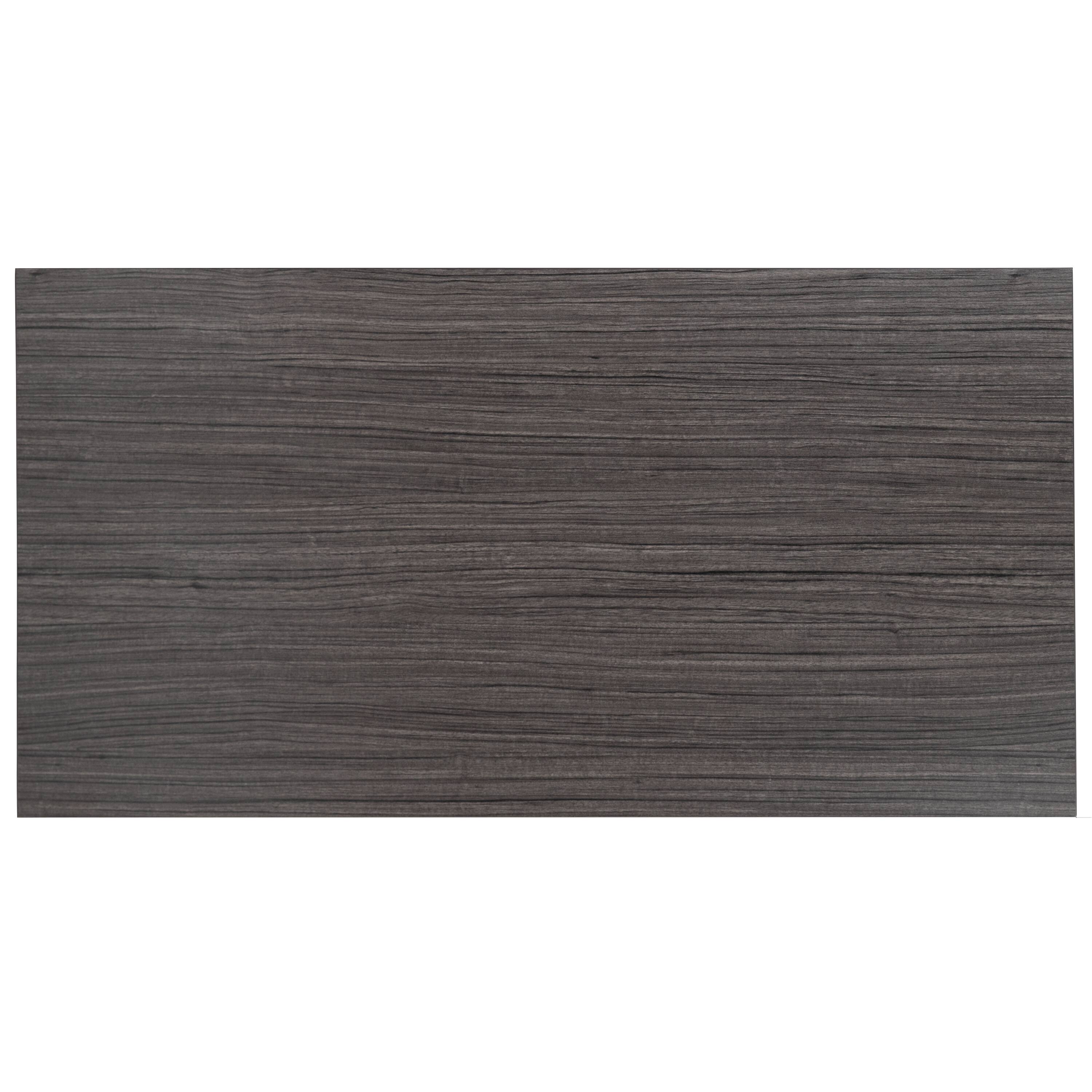 Alt View 9. Emma + Oliver - Industrial Modern Desk-47"L Commercial Grade Home Office Desk - Rustic Gray Top/White Frame.