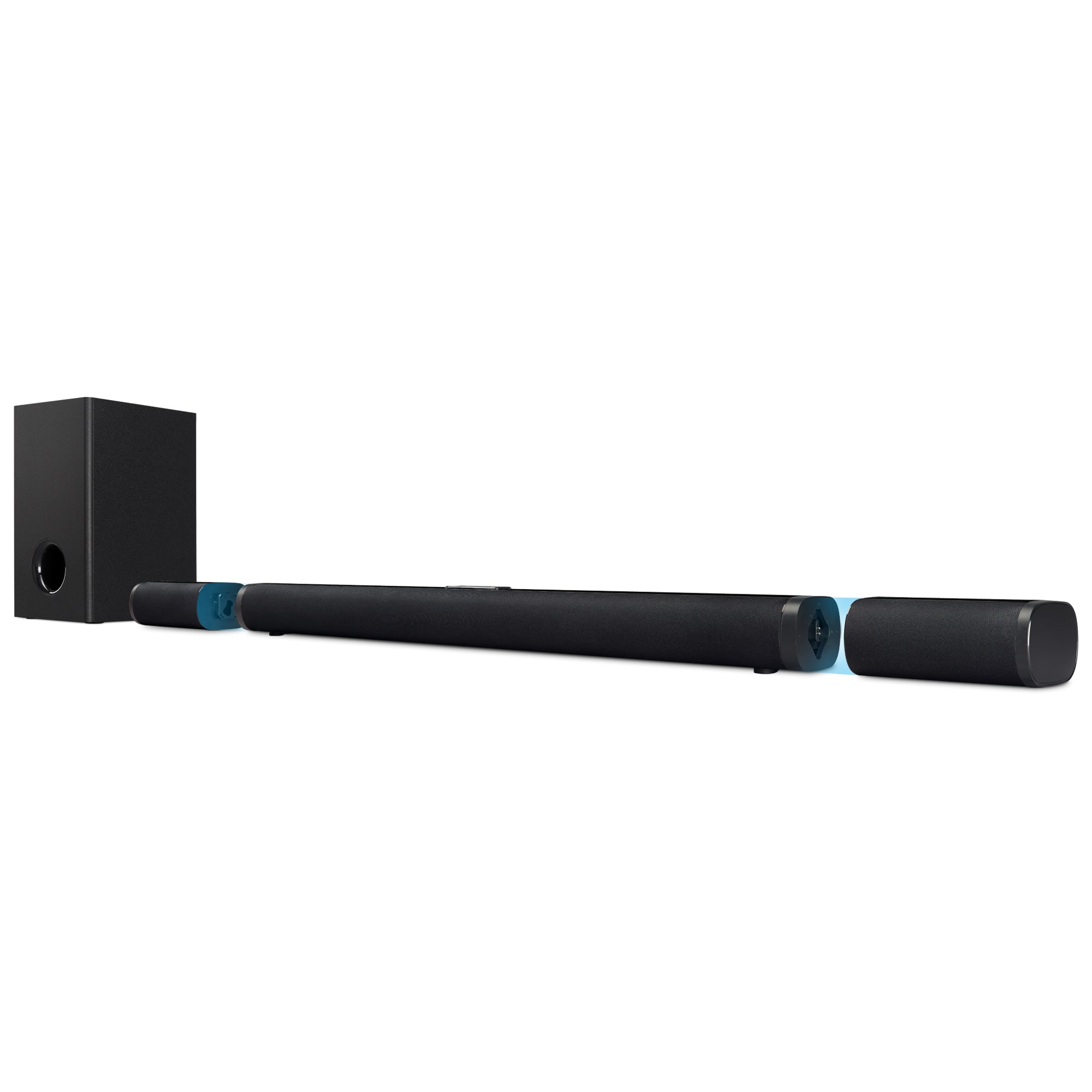 Angle. iLive - 45-inch Bluetooth Soundbar with Wireless Subwoofer and Satellite Speakers - Black.