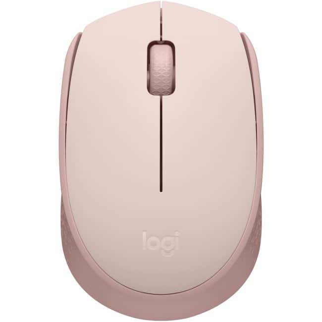 Logitech - M170 Mouse - Optical - Wireless - Radio Frequency - 2.40 GHz - USB - Symmetrical - Wireless - Rose